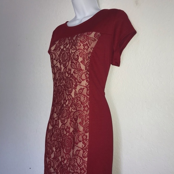 Signature Collection Stretch Lace Dress L 14 16 - Picture 2 of 8